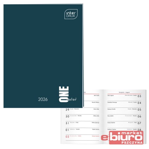 KALENDARZYK 64 STRONY MO 8X10,5CM ONE COLOR INT