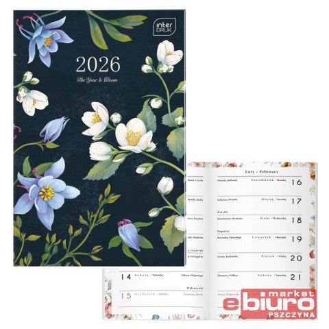 KALENDARZYK 64 STRONY MO A6 FOLWERS INTERDRUK