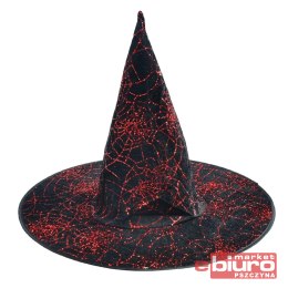 KAPELUSZ CZAROWNICY CZARNO CZERWONY 1042269 MFP