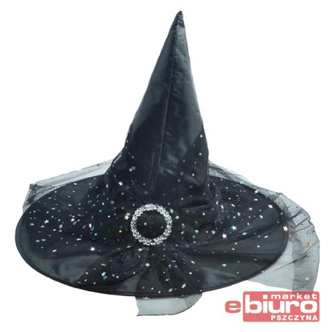 KAPELUSZ CZAROWNICY CZARNY PAJĘCZYNA 1042270 MFP