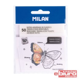 KARTECZKI PRZEŹROCZYSTE 76X76MM 50SZT 411260050