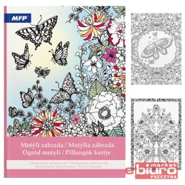 KOLOROWANKA ANTYSTRESOWA OGRÓD MOTYLI MFP