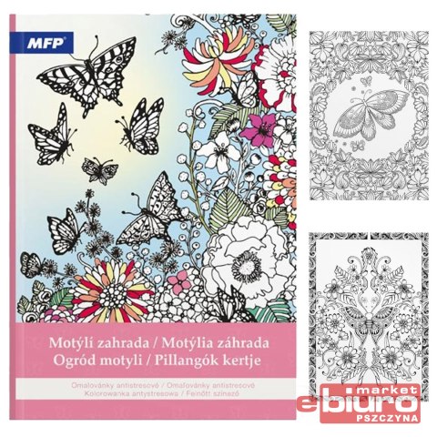 KOLOROWANKA ANTYSTRESOWA OGRÓD MOTYLI MFP