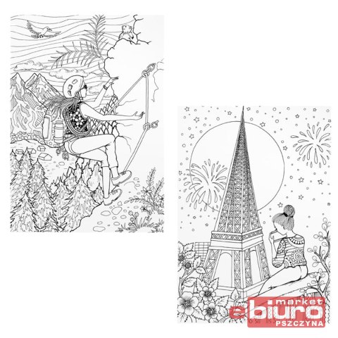 KOLOROWANKA ANTYSTRESOWA PODRÓŻNIKI MFP
