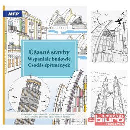 KOLOROWANKA ANTYSTRESOWA WSPANIAŁE BUDOWLE MFP