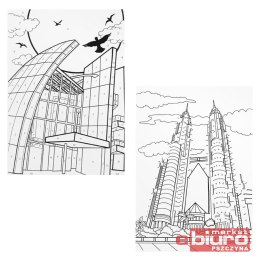 KOLOROWANKA ANTYSTRESOWA WSPANIAŁE BUDOWLE MFP