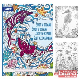 KOLOROWANKA ANTYSTRESOWA ŻYCIE W OCEANIE MFP