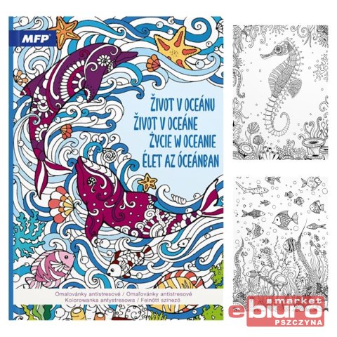 KOLOROWANKA ANTYSTRESOWA ŻYCIE W OCEANIE MFP