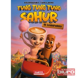 KOLOROWANKA TUNG TUNG SAHUR W LUNAPARKU Z NAKLEJKAMI MARTEL