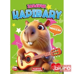 KOLOROWANKA ZABAWNE KAPIBARY Z NAKLEJKAMI MARTEL