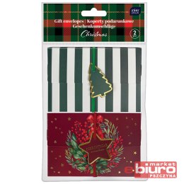 KOPERTY PODAR. Z GUMKĄ 2SZT CHRISTMAS INTERDRUK