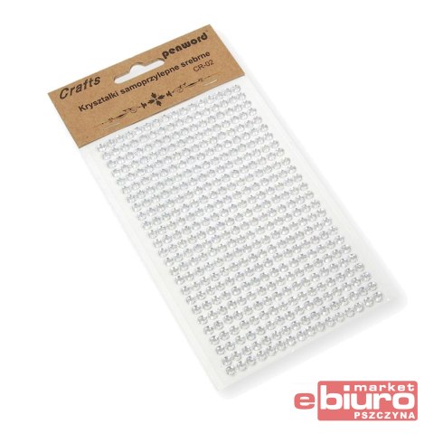 KRYSZTAŁKI SAMOPRZYLEPNE CR-02 SREBRNE 5MM