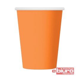 KUBECZKI PAPIEROWE POMARAŃCOWE 250ML 6SZT GODAN