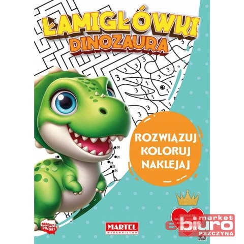 ŁAMIGŁÓWKI DINOZAURA Z NAKLEJKAMI MARTEL
