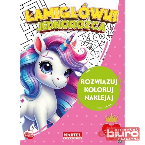 ŁAMIGŁÓWKI JEDNOROŻCA Z NAKLEJKAMI MARTEL