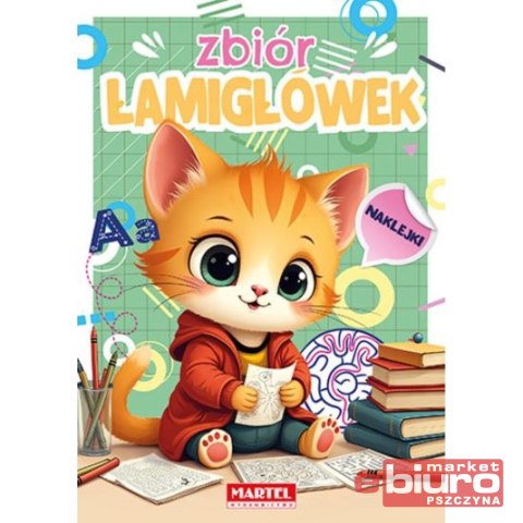 ŁAMIGŁÓWKI ZBIÓR ŁAMIGŁÓWEK Z NAKLEJKAMI 48 STRON MARTEL