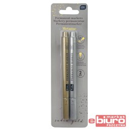 MARKERY METALICZNE SILVER/GOLD 2SZT INTERDRUK