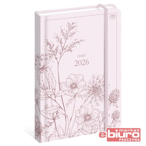 KALENDARZ KSIĄŻKOWY B5 192 MAT+UV WILDFLO. INTER