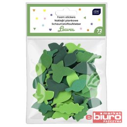 NAKLEJKI PIANKOWE SAMOPRZYL. 72SZT LEAVES INTERDRU
