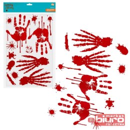 NAKLEJKI SAMOPRZYLEPNE KRWAWE ŚLADY 30X45CM ARK