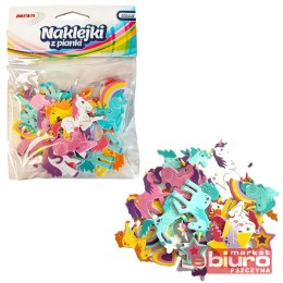 NAKLEJKI Z PIANKI PVC66 JEDNOROŻCE I TĘCZA BREWIS