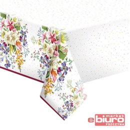 OBRUS PAPIEROWY KWIATY BUKIET KROPKI POL-MAK