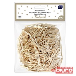 PATYCZKI DO PRAC PLAST. NATUR. 42X2 800SZT INTERDR