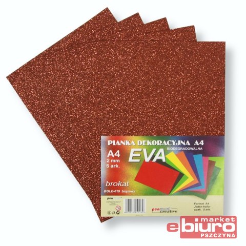 PIANKA EVA BROKAT A4 BIODEG A'5 BRĄZOWA PSH