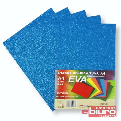 PIANKA EVA BROKAT A4 BIODEG A'5 C.NIEBIESKA PSH
