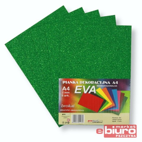 PIANKA EVA BROKAT A4 BIODEG A'5 C.ZIELONA PSH