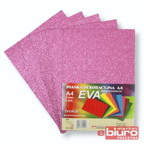 PIANKA EVA BROKAT A4 BIODEG A'5 JASNORÓŻOWA PSH