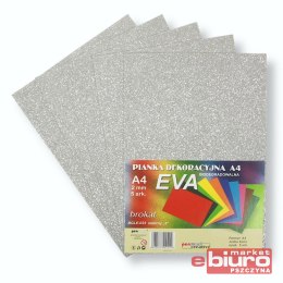 PIANKA EVA BROKAT A4 BIODEG A'5 SREBRNA 2 PENWOR