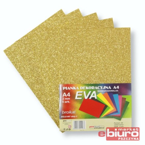 PIANKA EVA BROKAT A4 BIODEG A'5 ZŁOTA 2 PENWORD