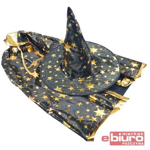 PŁASZCZ CZAROWNICY+KAPELUSZ ZESTAW 1042221 MFP