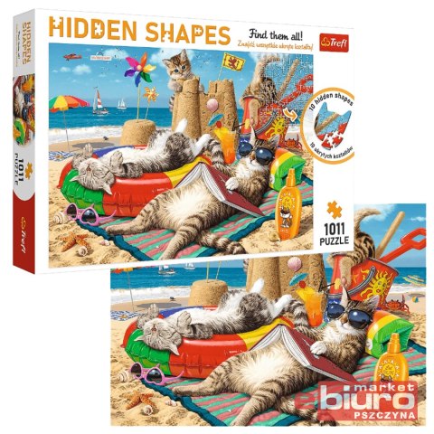 PUZZLE 1011 ELEMENTÓW KOCIE WAKACJE 10674 TREFL