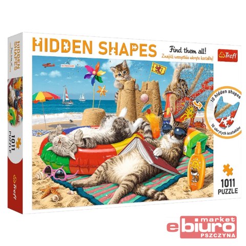 PUZZLE 1011 ELEMENTÓW KOCIE WAKACJE 10674 TREFL