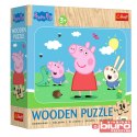 PUZZLE 24 DREWNIANE POZNAJ UROCZĄ PEPPĄ 20262 TREF
