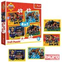 PUZZLE 4W1 STRAŻAK NA SYGNALE 34348 TREFL