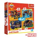 PUZZLE 4W1 STRAŻAK NA SYGNALE 34348 TREFL