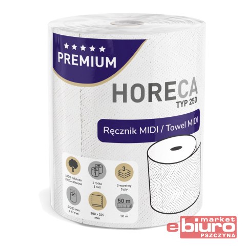 RĘCZNIK PAPIEROWY CELULOZA HORECA PREMIUM 250L 3W