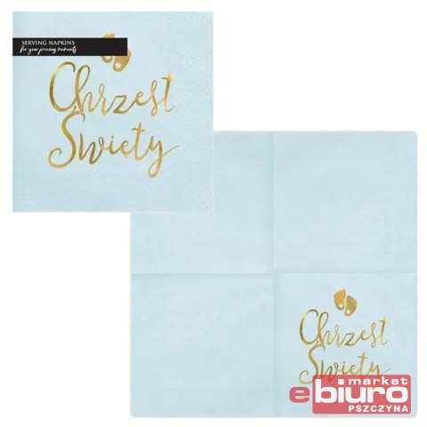 SERWETKI CHRZEST ŚWIĘTY J.NIEB 33X33CM A'12 PARTY