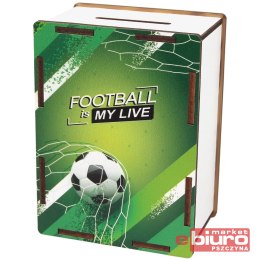 SKARBONKA DREWNIANA FOOTBALL CRESCO