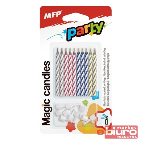 ŚWIECZKI DO TORTU MFP MAGIC 10SZT 6CM 8800146 MFP