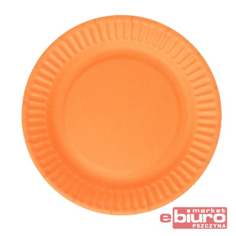 TALERZYKI PAPIEROWE POMARAŃCZOWE 18CM 6SZT GODAN