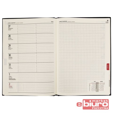 TERMINARZ B5 TYGODNIOWY DIVAS BORDO ARTSEZON