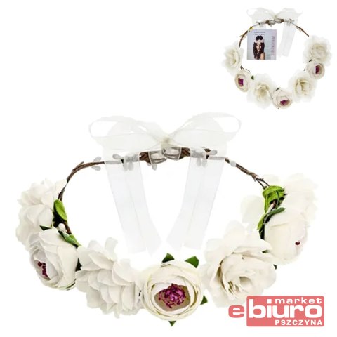 WIANEK BIAŁY 17CM PARTYDECO