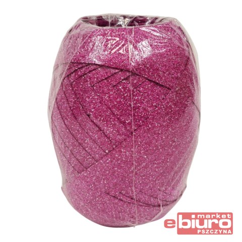 WSTĄŻKA 20MX1CM JUMBO BROKATOWA FIOLETOWA MFP