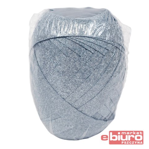 WSTĄŻKA 20MX1CM JUMBO BROKATOWA NIEBIESKA MFP