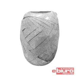 WSTĄŻKA 20MX5MM BROKATOWA SREBRNA MFP