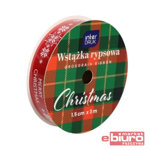 WSTĄŻKA RYPSOWA 3M CHRISTMAS INTERDRUK